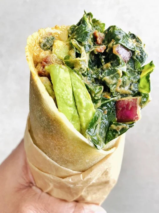 Kale Wrap with side.