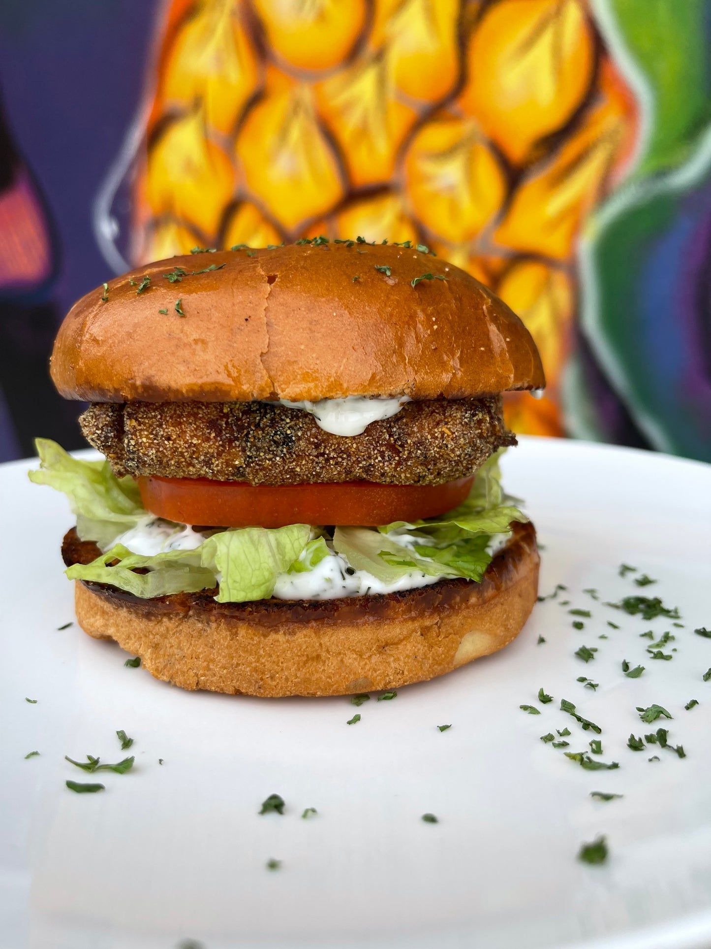 Vegan Phish Sandwich
